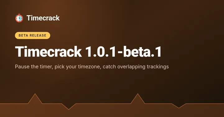 Timecrack 1.0.1-beta.1 Is Available