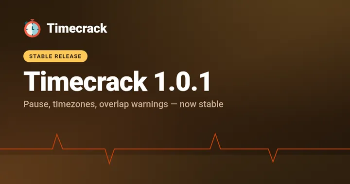 Timecrack 1.0.1 Is Available